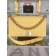 BOY Chanel HANDBAG Grained Calfskin Yellow Matt-Gold Metal High