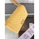 BOY Chanel HANDBAG Grained Calfskin Yellow Matt-Gold Metal High