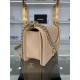 BOY Chanel HANDBAG Grained Calfskin Beige Gold Metal High