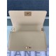 BOY Chanel HANDBAG Grained Calfskin Beige Matt-Gold Metal High