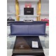 BOY Chanel HANDBAG Grained Calfskin Navy Blue Anti-Silver Metal High