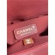 BOY Chanel HANDBAG Grained Calfskin Wine Matt-Gold Metal High