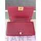 BOY Chanel HANDBAG Grained Calfskin Wine Matt-Gold Metal High