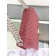 BOY Chanel HANDBAG Grained Calfskin Wine Silver Metal High