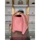 BOY Chanel HANDBAG Grained Calfskin Pink Matt-Gold Metal High