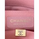 BOY Chanel HANDBAG Grained Calfskin Pink Matt-Gold Metal High