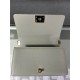 BOY Chanel HANDBAG Grained Calfskin Grey Gold Metal High