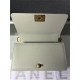 BOY Chanel HANDBAG Grained Calfskin Grey Anti-Gold Metal High