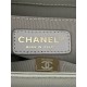 BOY Chanel HANDBAG Grained Calfskin Grey Anti-Gold Metal High