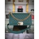 BOY Chanel HANDBAG Grained Calfskin Green Gold Metal High