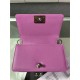 SMALL BOY Chanel HANDBAG Grained Calfskin Purple Anti-Silver Metal High