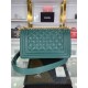 SMALL BOY Chanel HANDBAG Grained Calfskin Green Matt-Gold Metal High