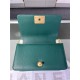 SMALL BOY Chanel HANDBAG Grained Calfskin Green Matt-Gold Metal High