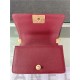 SMALL BOY Chanel HANDBAG Grained Calfskin Wine Matt-Gold Metal High