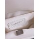 SMALL BOY Chanel HANDBAG Grained Calfskin White Anti-Silver Metal High