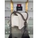 SMALL BOY Chanel HANDBAG Grained Calfskin White Anti-Silver Metal High