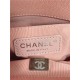 SMALL BOY Chanel HANDBAG Grained Calfskin Pink Anti-Silver Metal High