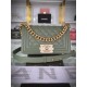 SMALL BOY Chanel HANDBAG Grained Calfskin Olive Matt-Gold Metal High