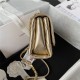 MINI FLAP BAG Lambskin, Strass & Gold-Tone Metal AS3239 Gold A