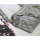 SMALL DiorCAMP BAG Dior Oblique Embroidery Grey High