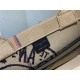 MEDIUM Dior BOOK TOTE Jute Canvas Embroidered with Dior Union Motif High