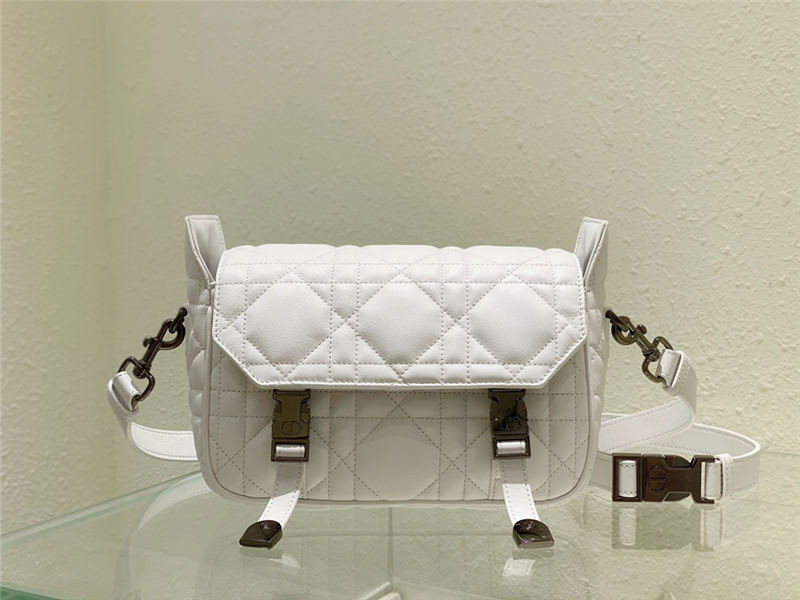 SMALL DiorCAMP BAG Calfskin White High