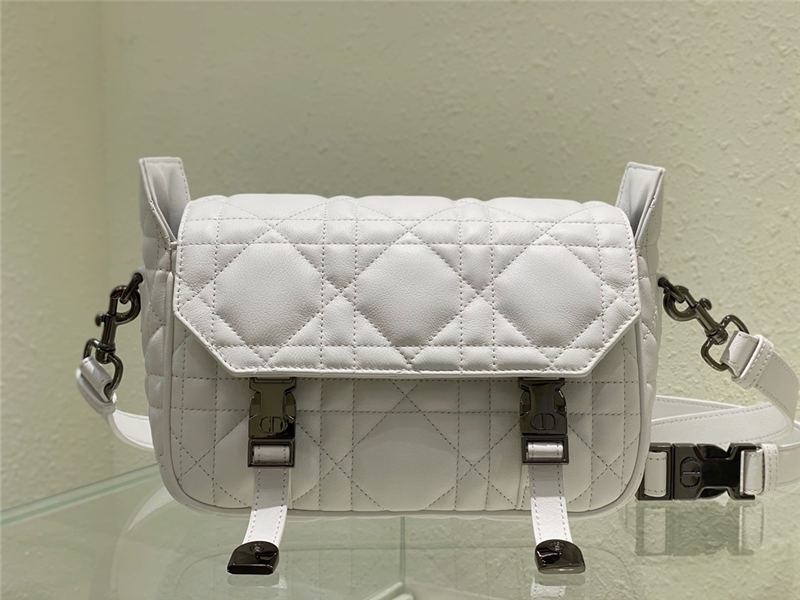 SMALL DiorCAMP BAG Calfskin White High