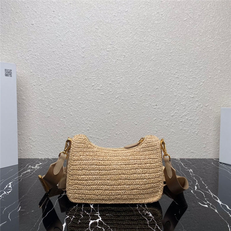 Prada Re-Edition 2005 raffia bag Natural High