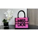 SMALL Dior BOOK TOTE Miss Dior Graffiti Embroidery High