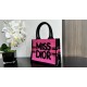 SMALL Dior BOOK TOTE Miss Dior Graffiti Embroidery High