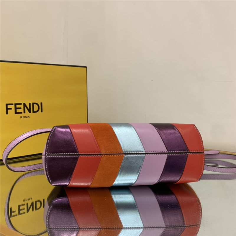 Fendi First Small Leather bag multicolor inlay High