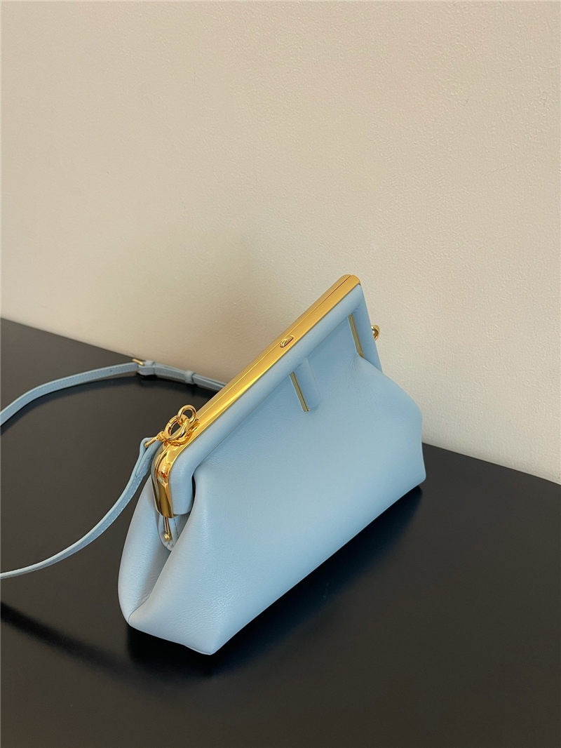 Fendi First Small Leather Bag Blue High