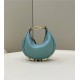 Fendigraphy Nano Leather Bag Blue Green High