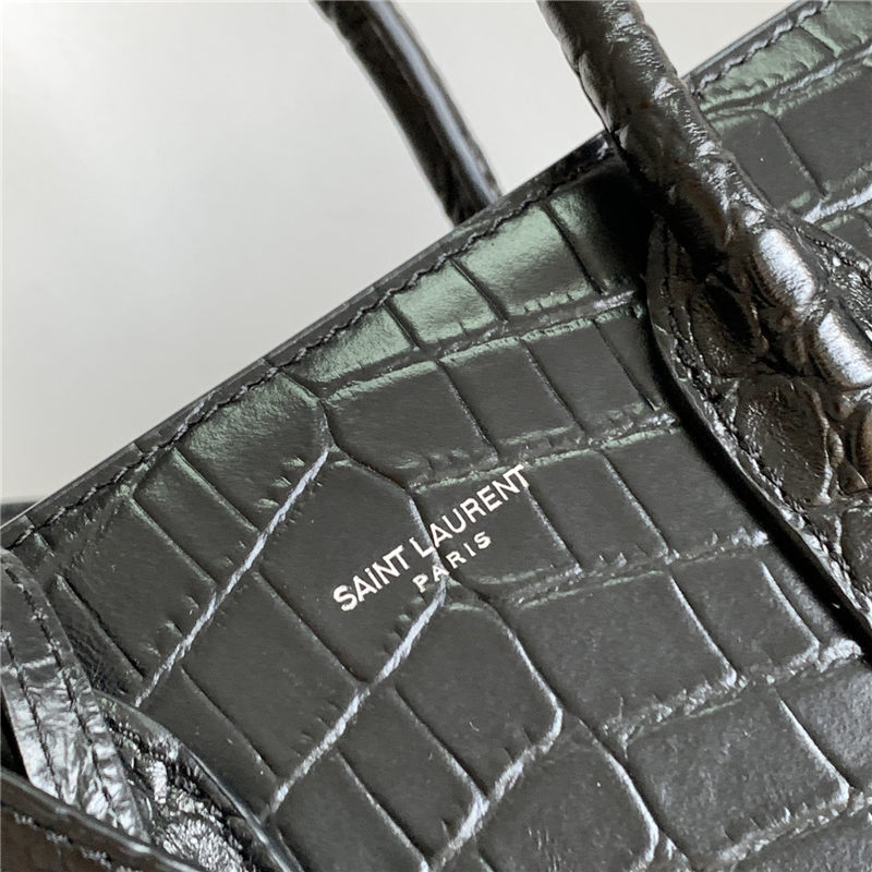 CLASSIC SAC DE JOUR BABY IN Crocodile Black High