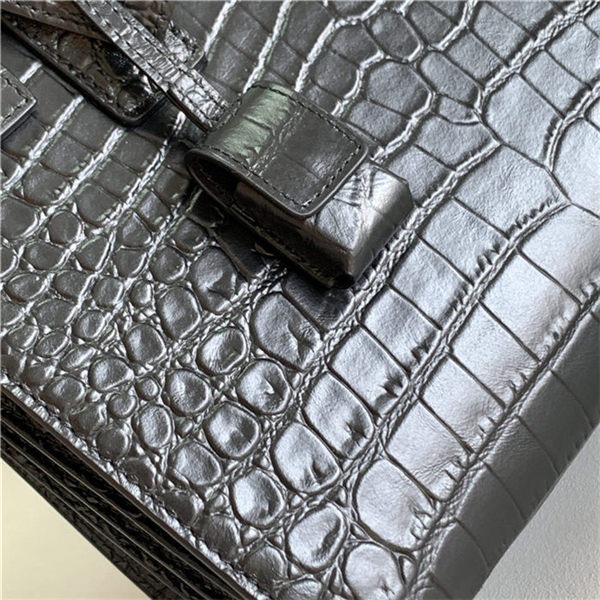 CLASSIC SAC DE JOUR BABY IN Crocodile Black High