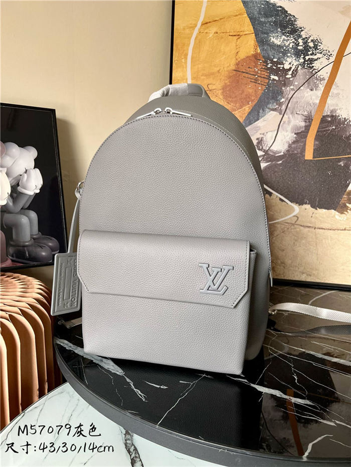 Louis Vuitton NEW BACKPACK M57079 Aerogram leather Grey High