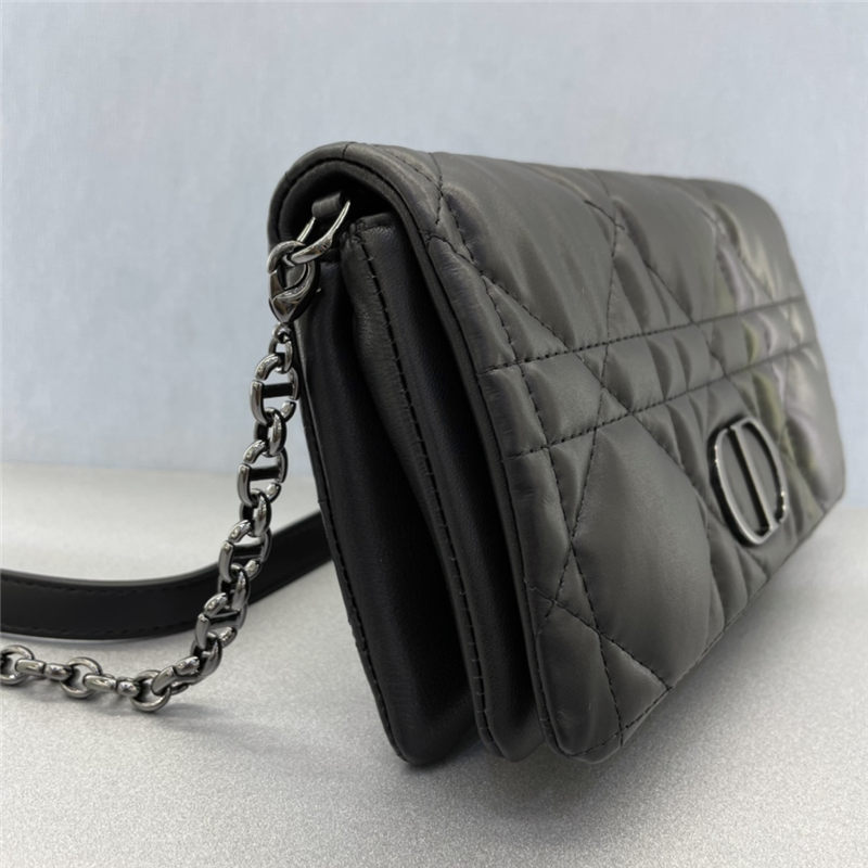 Dior CARO MACROCANNAGE POUCH Quilted Macrocannage Calfskin High