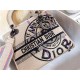 MEDIUM LADY D-LITE BAG Jute Canvas Embroidered with Dior Union Motif High