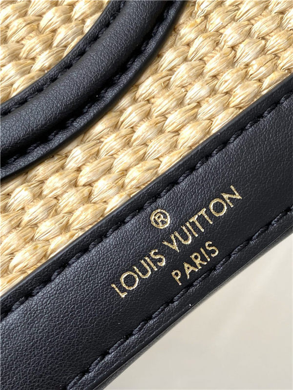 Louis Vuitton PETIT BUCKET Synthetic knitted raffia M59961 High