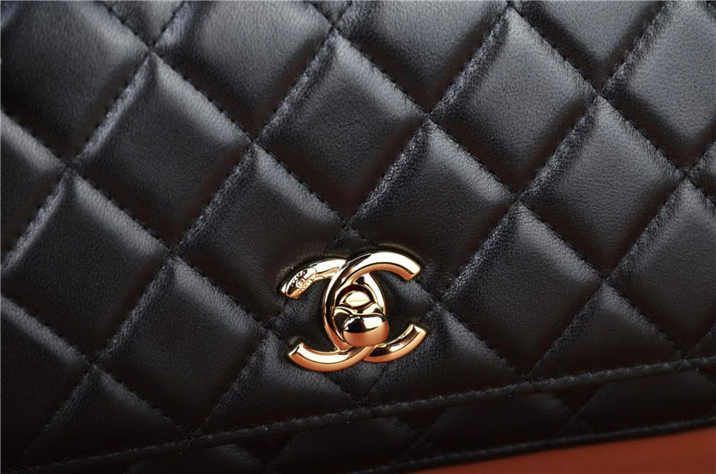 Chanel WALLET ON CHAIN Lambskin & Gold-Tone Metal A80982 High