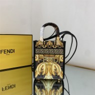 MINI SUNSHINE SHOPPER Fendace Printed leather Mini-bag High