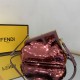 Fendi First Small Leather and sequinned bag High