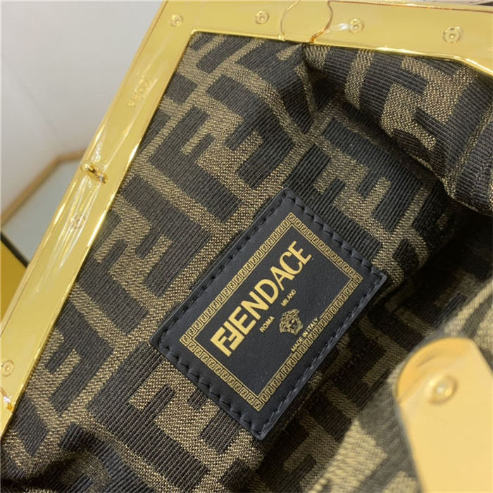 Fendi First Small Fendace Printed leather bag High