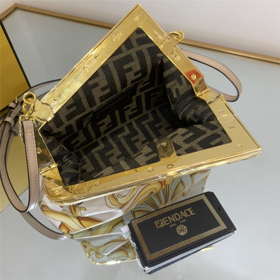 Fendi First Small Fendace Printed leather bag High