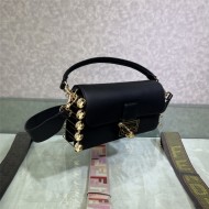 Baguette brooch Fendace leather bag High