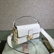 Baguette brooch Fendace leather bag High