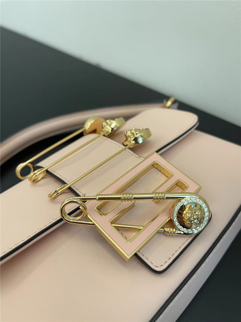 Brooch mini Baguette Fendace leather bag High