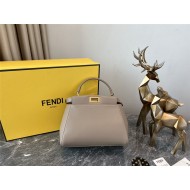 PEEKABOO ICONIC MINI leather bag Lambskin Beige Gold Metal High