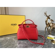 PEEKABOO ICONIC MINI leather bag Lambskin Red High