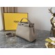 PEEKABOO ICONIC MINI leather bag Lambskin Beige Silver Metal High